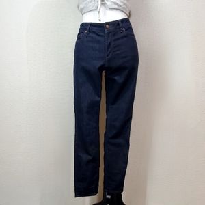 Ann Taylor Loft Dark Denim Pants Size Petite 27 4 Curvy Skinny